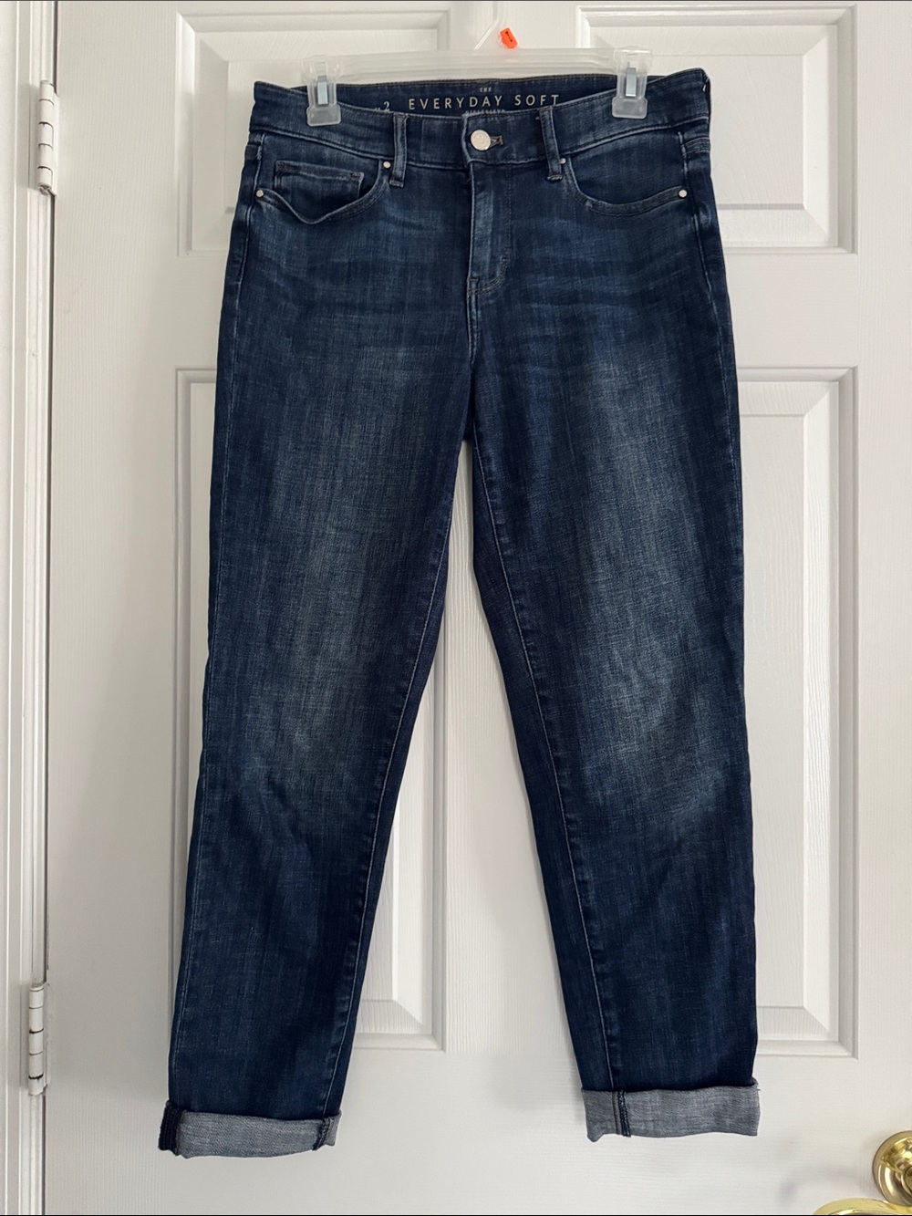 White House Black Market Dark Wash Boyfriend Jeans